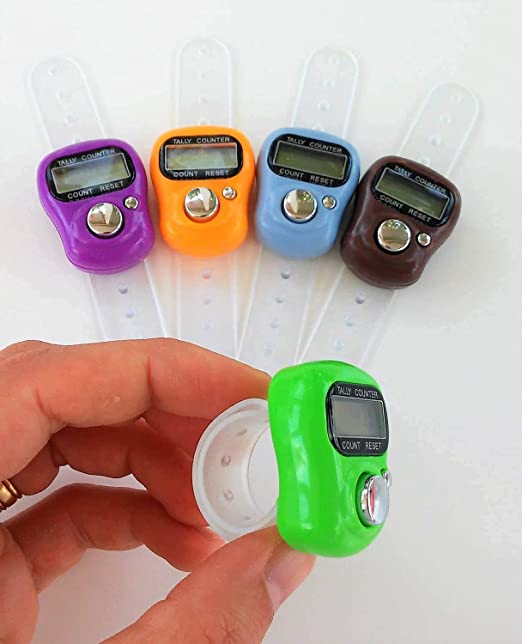 Mantra Counter Electronic Tally Counter with Finger Strap by Timeshopee