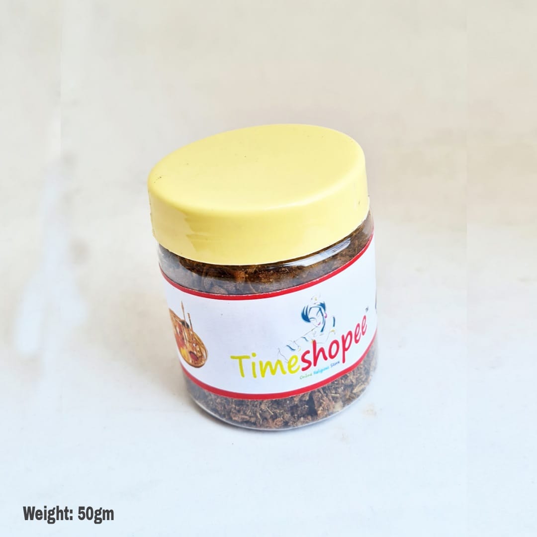 Nazar Raksha Dhuni with free cow dung cake, featuring 12 sacred ingredients for Vedic purification.