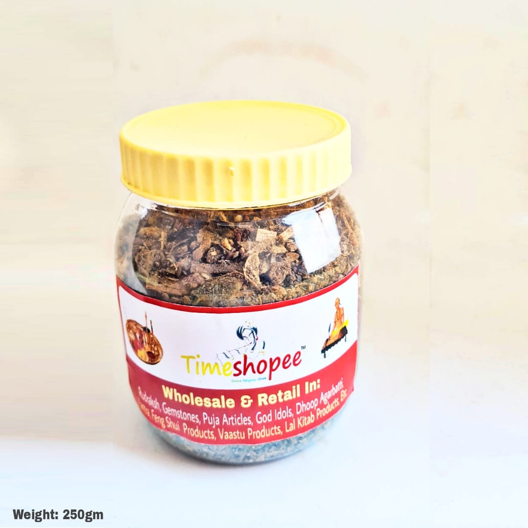 Nazar Raksha Dhuni with free cow dung cake, featuring 12 sacred ingredients for Vedic purification.