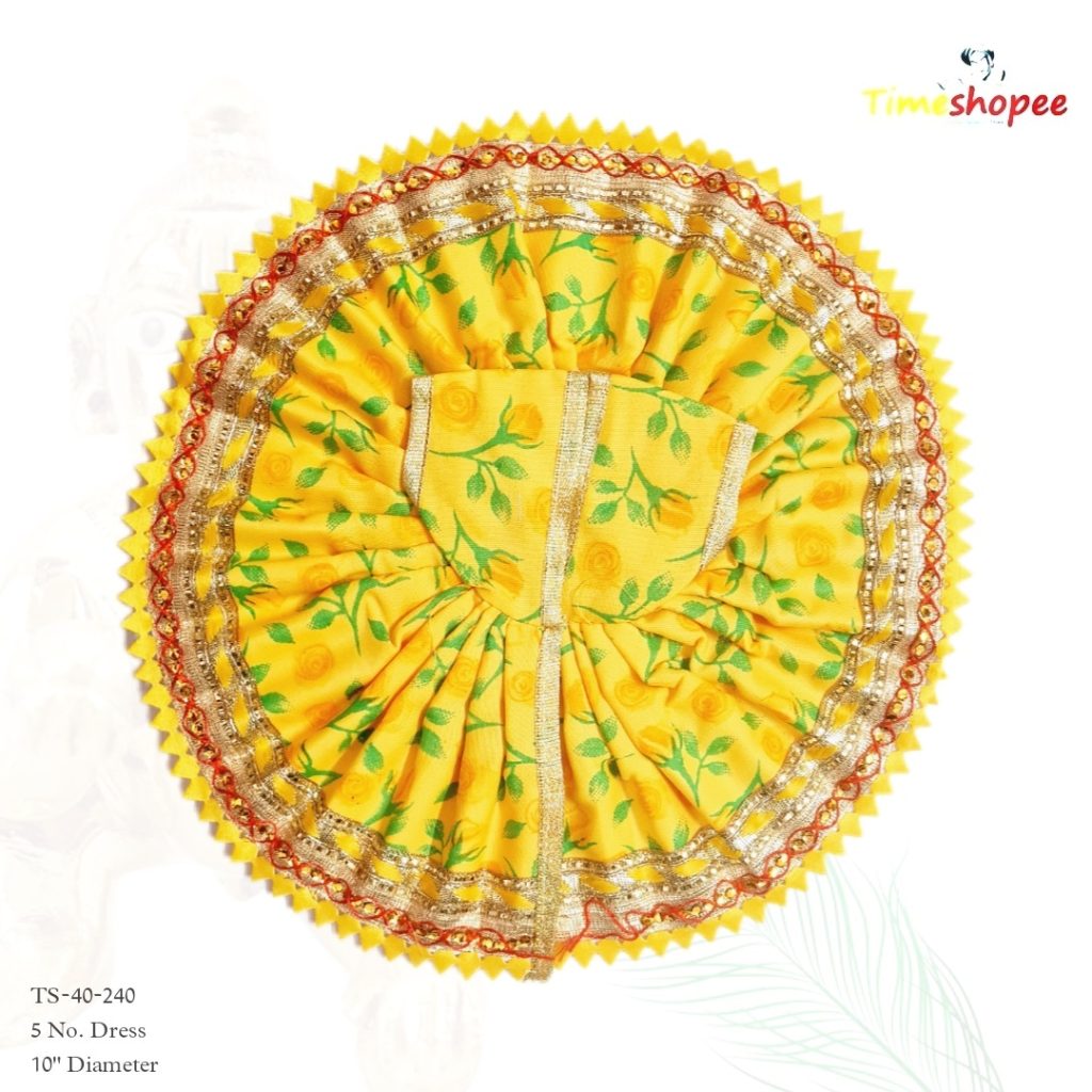 Laddu Gopal Dress | Bal Gopal Poshak | Size 5 No. | Timeshopee