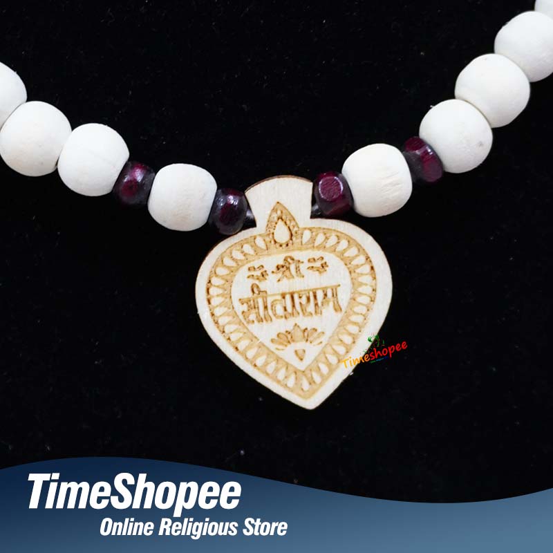 Shri Sita Ram Tulsi Locket in Tulsi Mala, Fancy and Stylish Design from Timeshopee