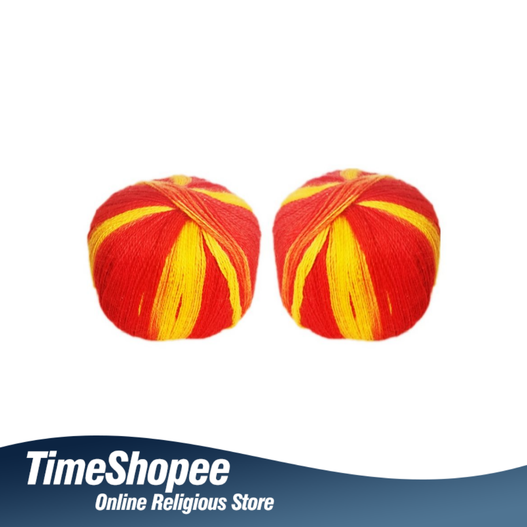 Traditional Mauli Kalawa Set of 2 Rolls for Rituals and Protection by Timeshopee