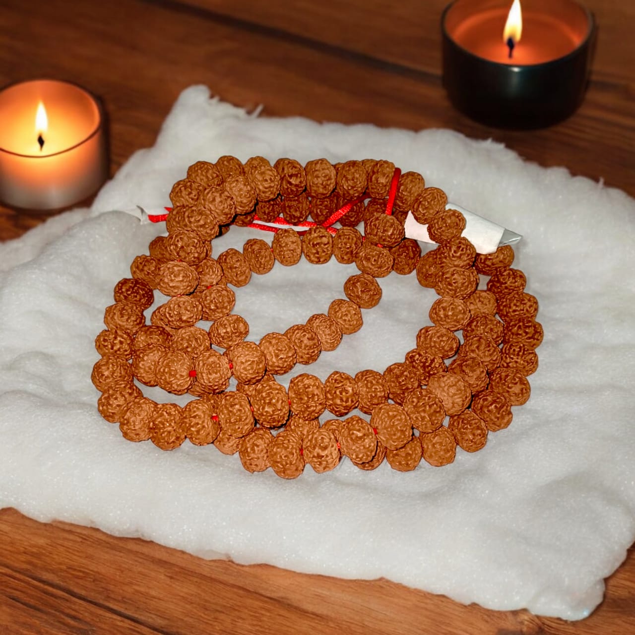 7 Mukhi Rudraksha Mala with 108 beads, lab certified