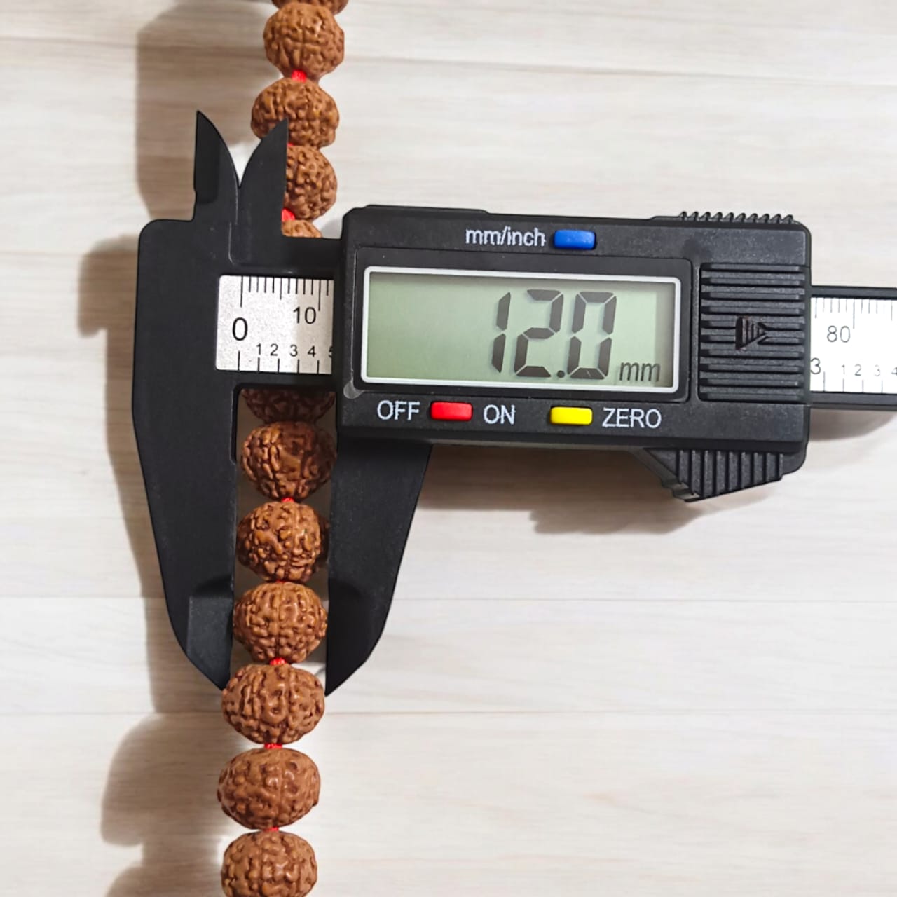  8 Mukhi Rudraksha Mala with 108 beads, lab certified