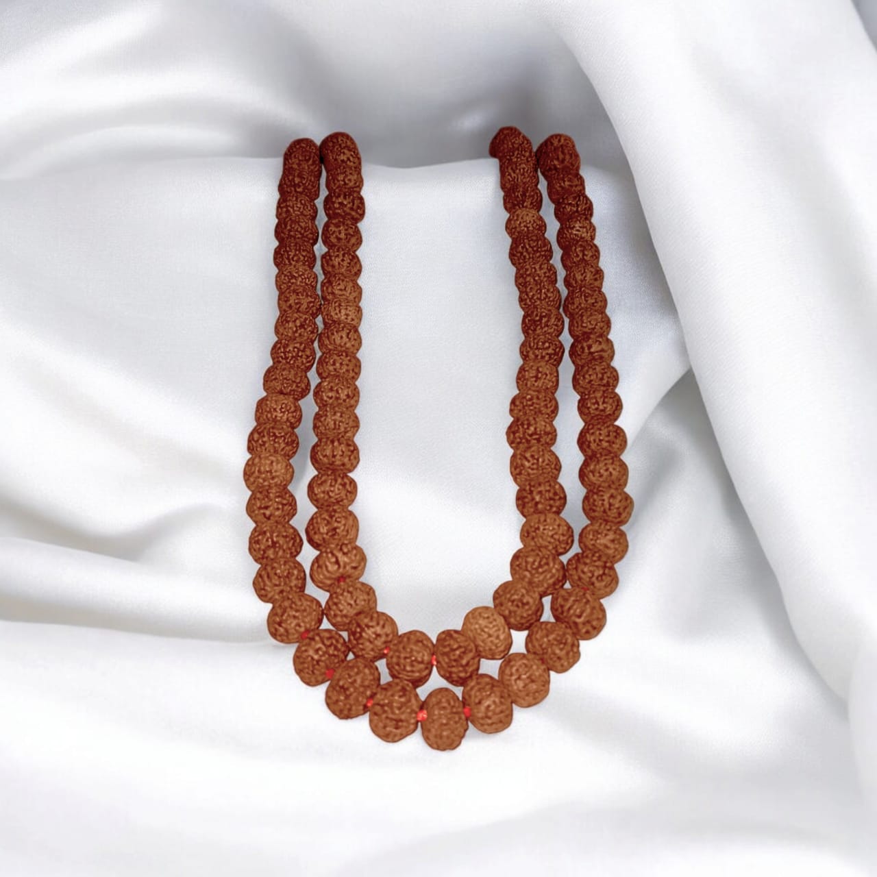  8 Mukhi Rudraksha Mala with 108 beads, lab certified