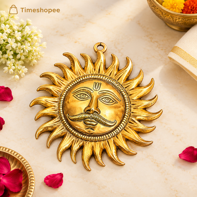 Wall Hanging Sun | Protect from Vaastu & Shani Dosh | Pure Brass | Timeshopee