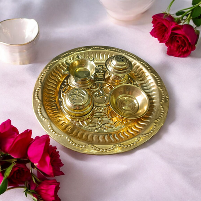 Aarti Thali for Mandir Use | Enhance Worship Rituals with Traditional Elegance