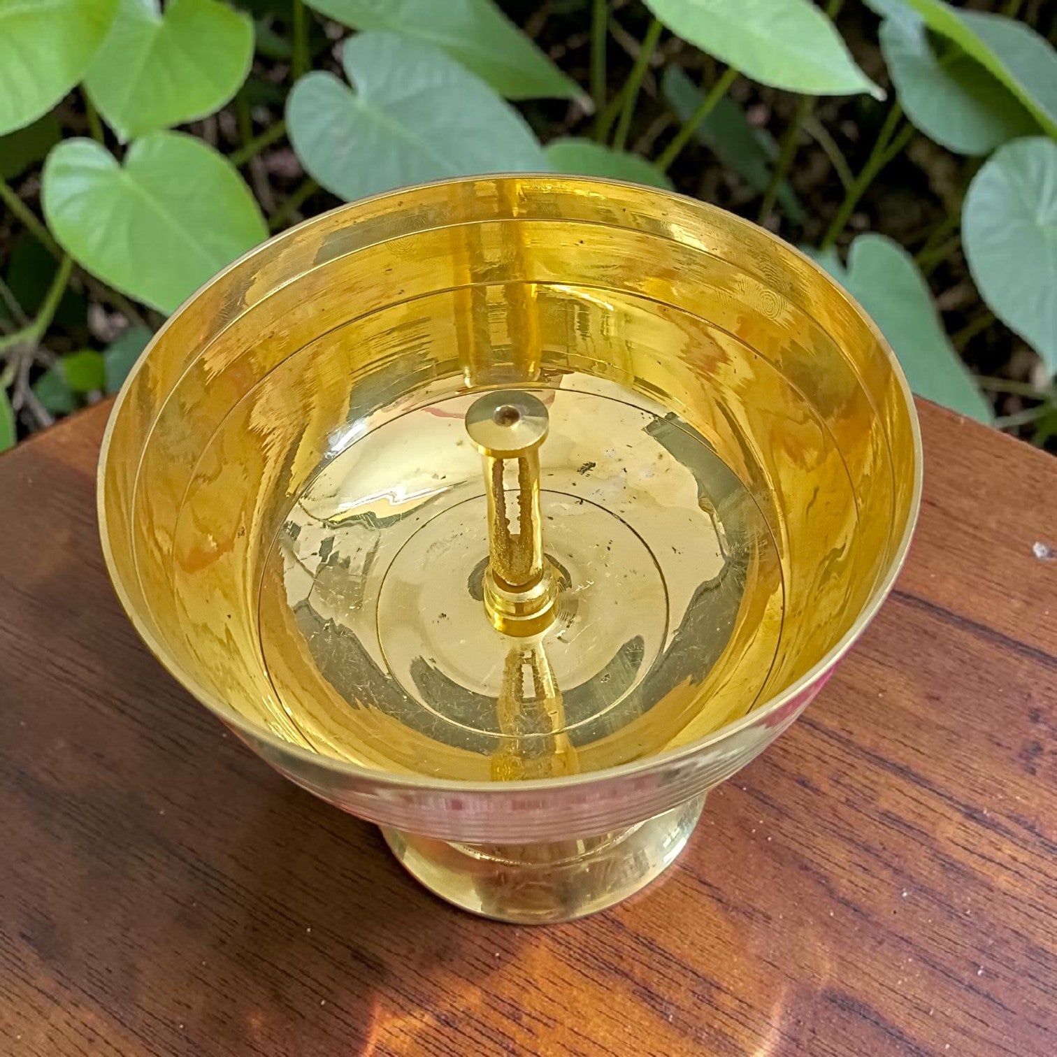 Akhand Jyot Brass Diya 520GM for Puja Temple Daily Worship Aarti Traditional Brass Oil Lamp