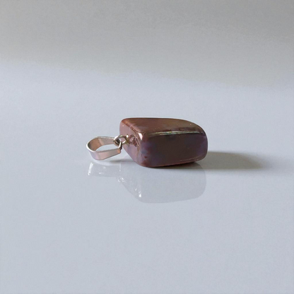 Almandine Garnet Pendant - Natural Deep Red Garnet Stone Set in a Unisex Silver Pendant for Healing and Daily Wear