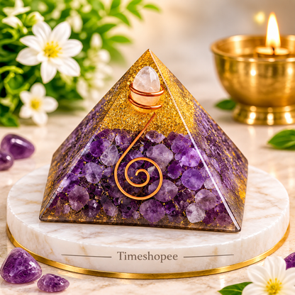 Amethyst_Orgone_Pyramid_Wellness_Pyramid By Timeshopee
