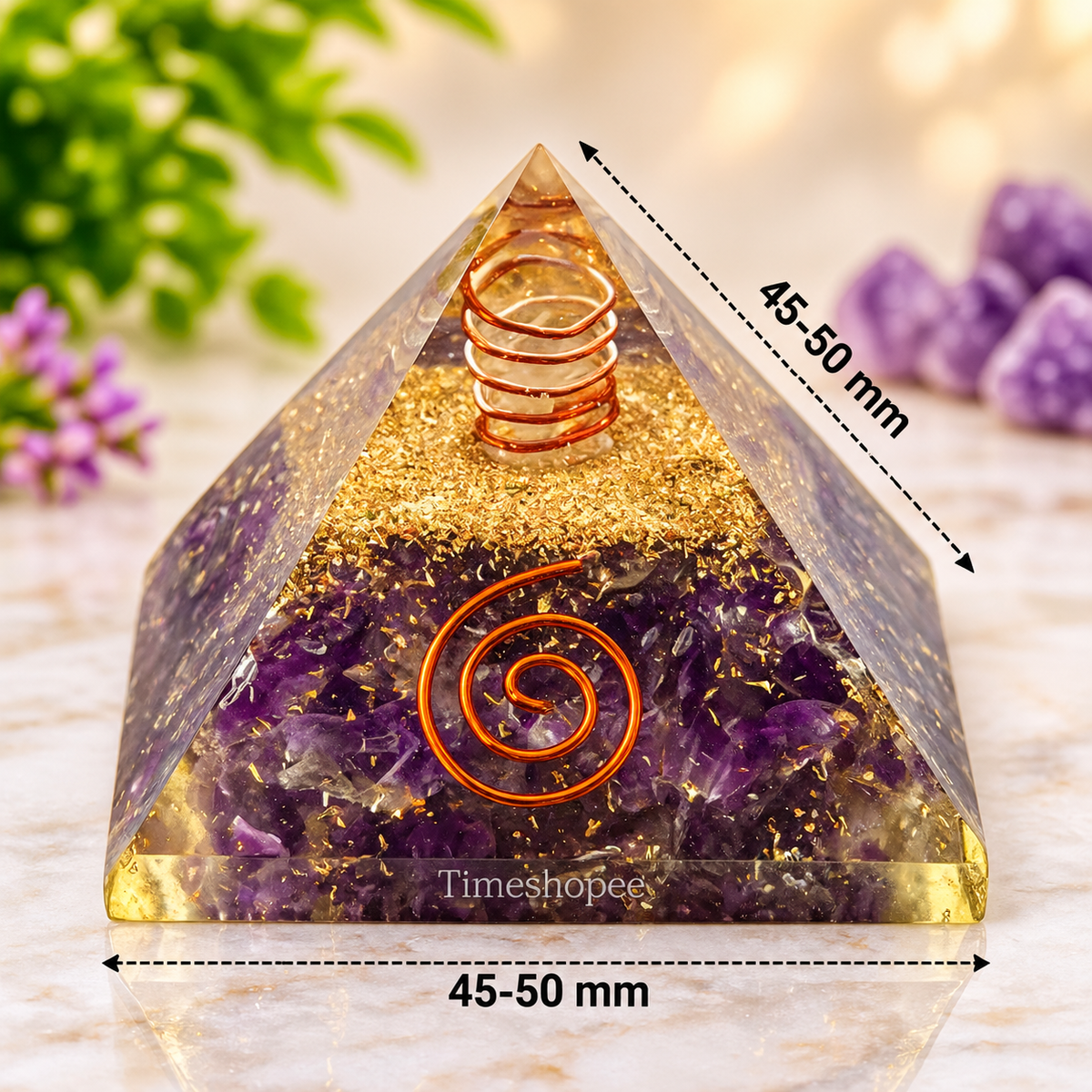 Amethyst_Orgone_Pyramid_Wellness_Pyramid By Timeshopee