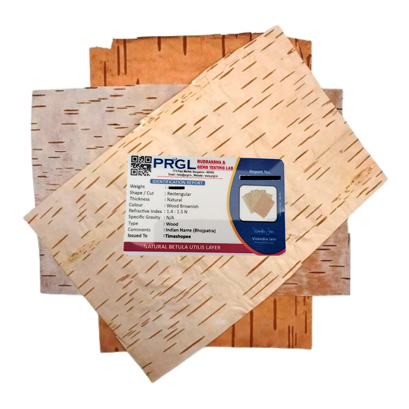 Bhojpatra Sheet  | Set of 5 | Lab Certified by PRGL – Timeshopee