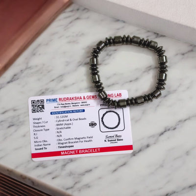 Black Magnetic Weight Loss & BP Control Bracelet | Lab Certified – Timeshopee