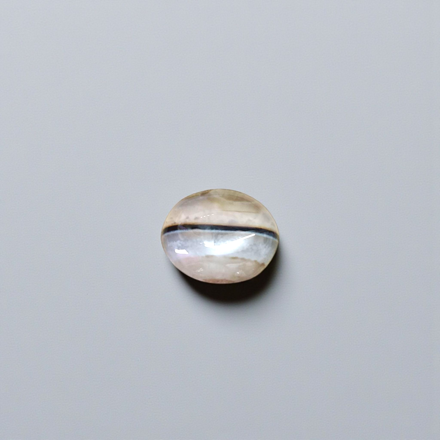 Black Sulemani Hakik Stone - Polished Natural Agate for Protection, Balance, and Spiritual Focus