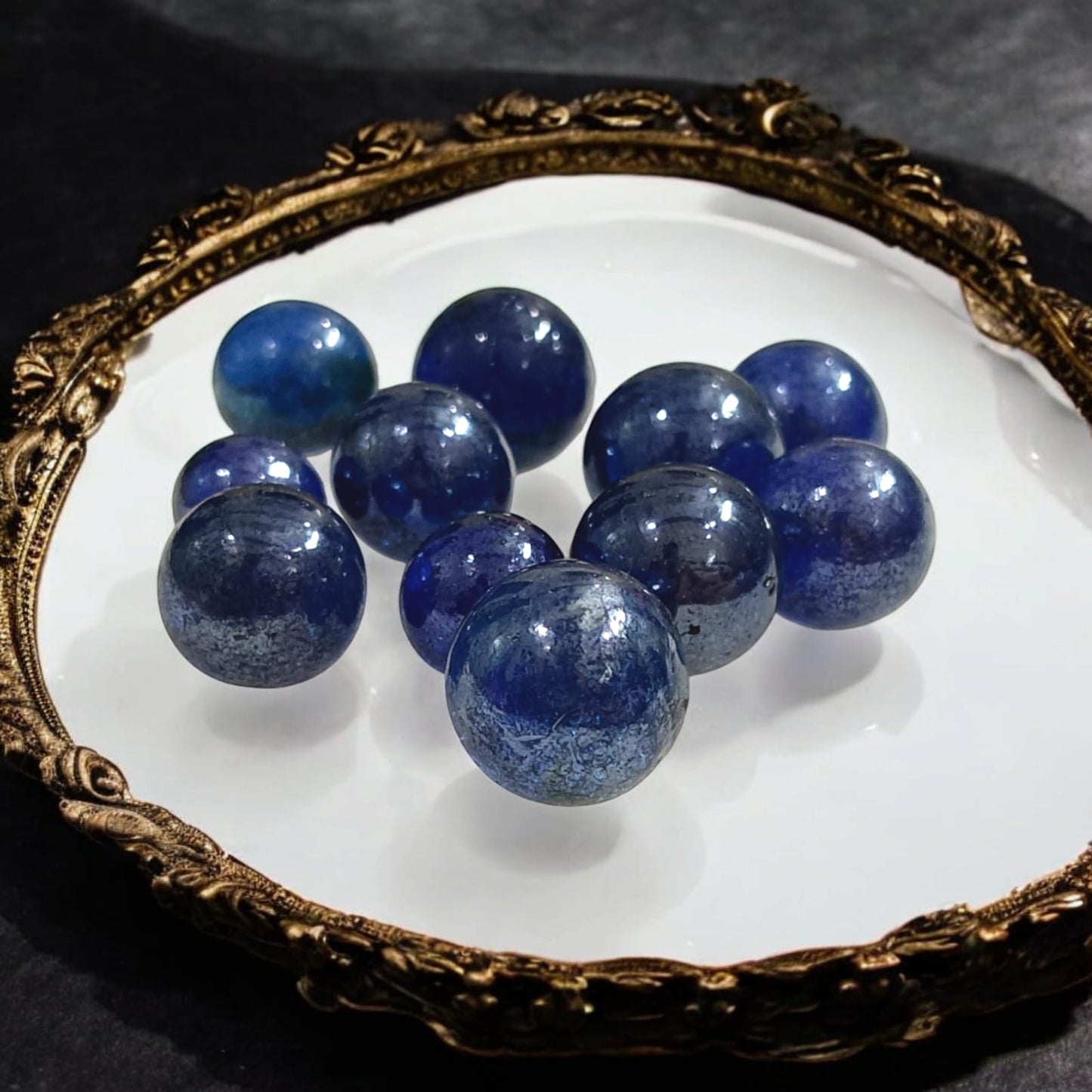 Blue Marbles  Set of 22  For Remedies  Timeshopee