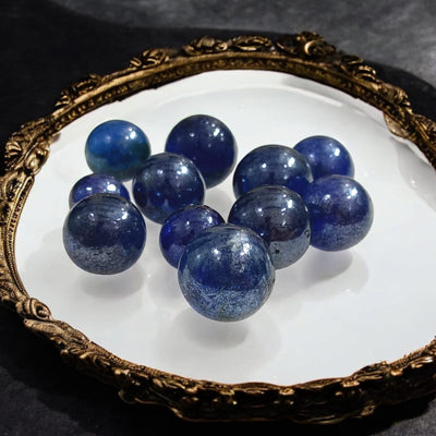 Blue Marbles for Remedies | Set of 20 Spiritual Healing Stones – Timeshopee