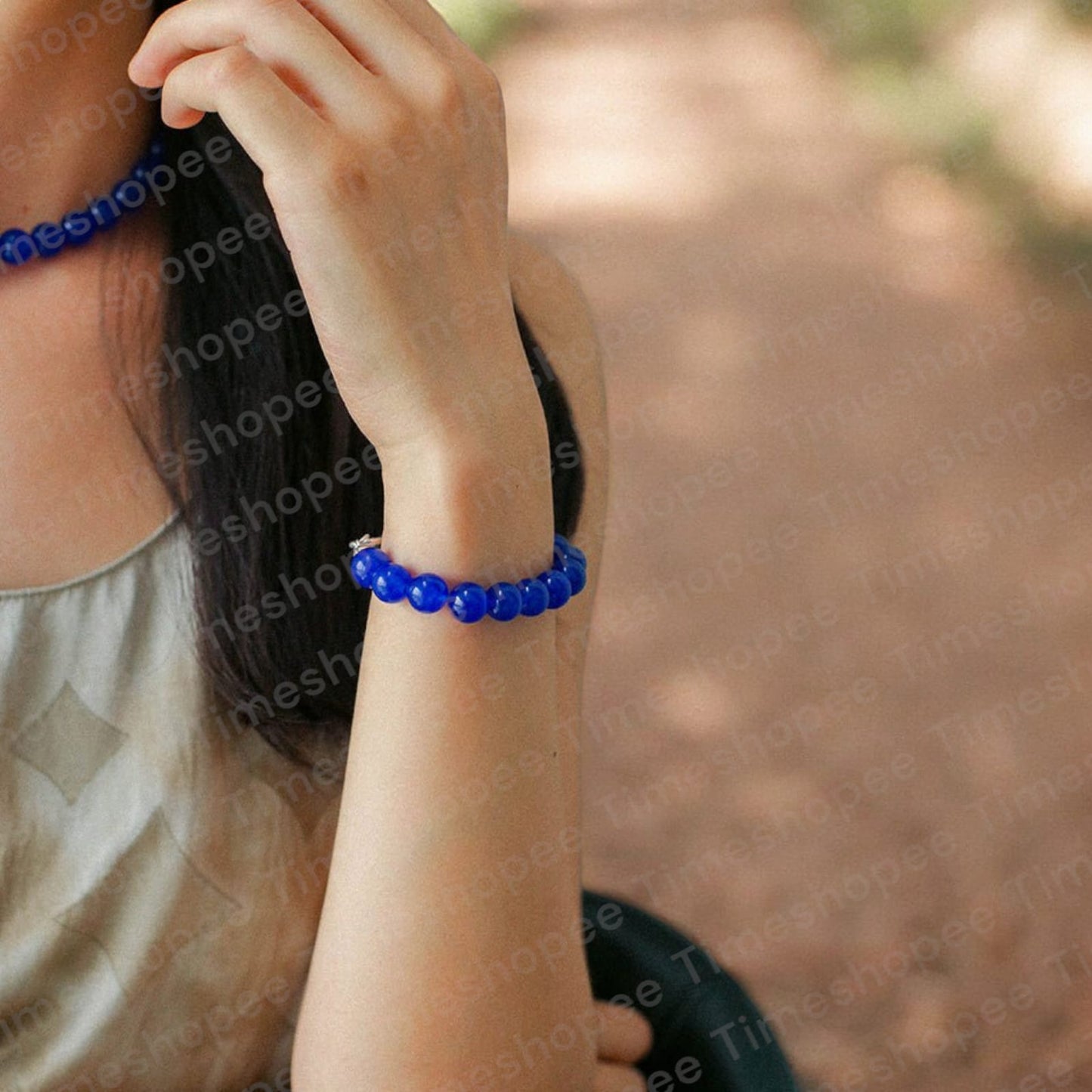 Blue Onyx Bracelet for Healing & Energy | Lab Certified Spiritual Bracelet – Timeshopee