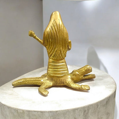 Brass Ganga Mata Murti – Divine Statue for Home & Temple Decor