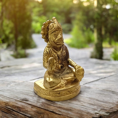 Brass Hanuman Ji Murti | Hanuman Ji Idol | Timeshopee