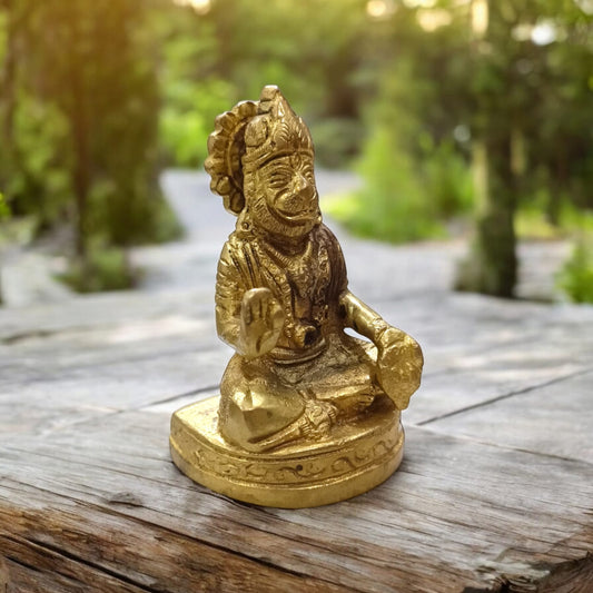 Brass Hanuman Ji Murti | Hanuman Ji Idol | Timeshopee