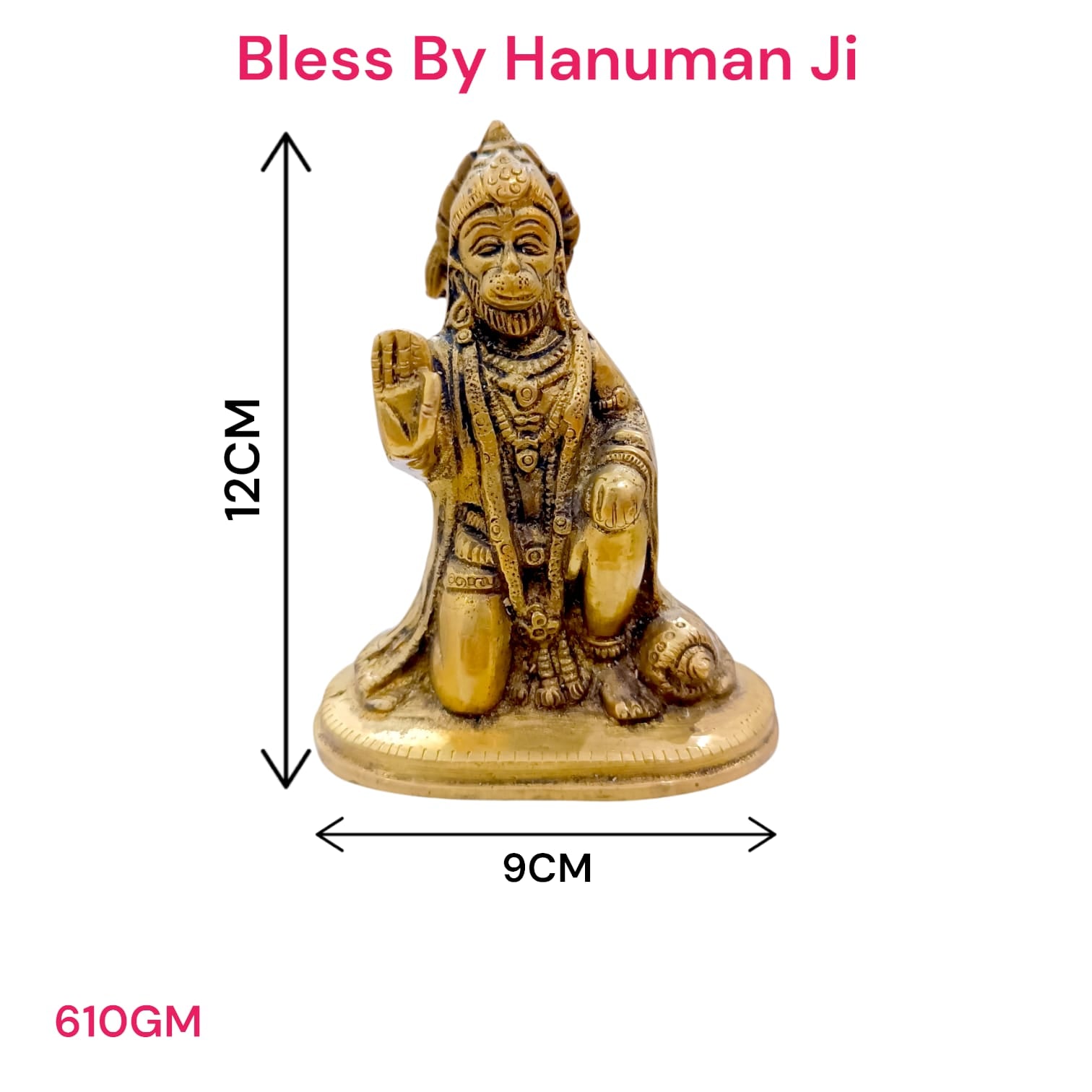 Brass Hanuman Ji Murti | Hanuman Ji Idol | Timeshopee