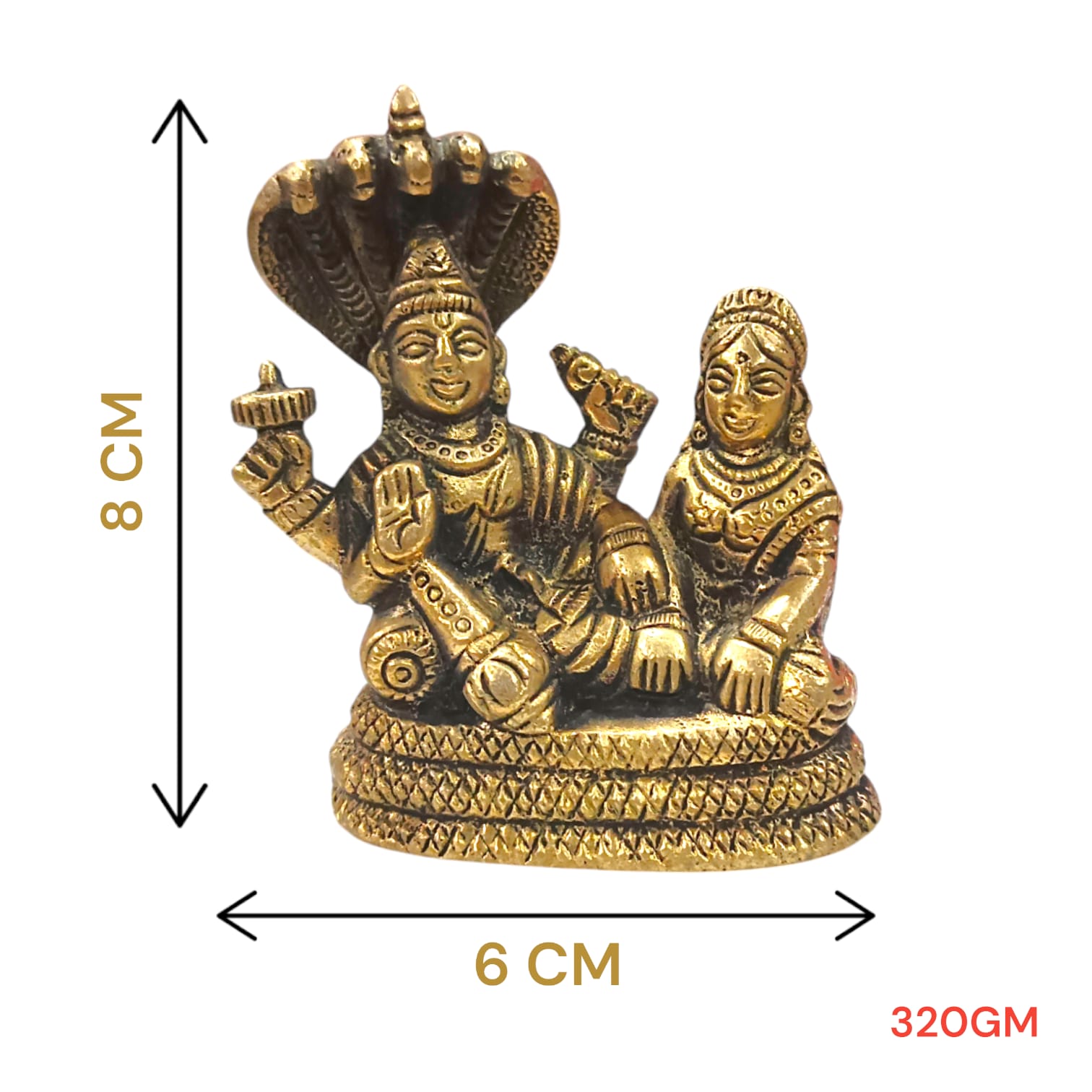 Brass Laxmi Narayan | Vishnu Ji Brass Idol | Timeshopee