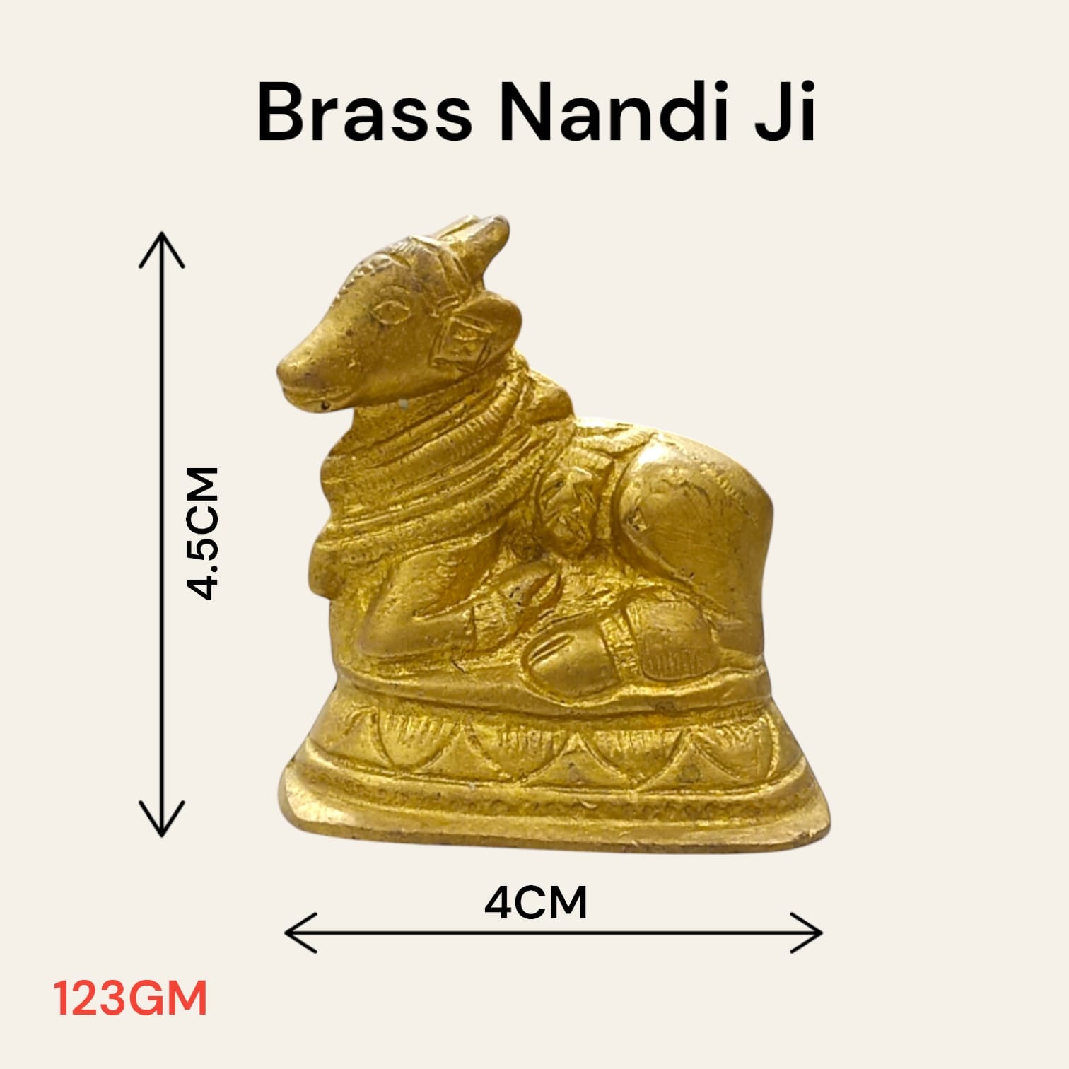 Brass Nandi | Shiva Devotee Nandi Idol | Timeshopee