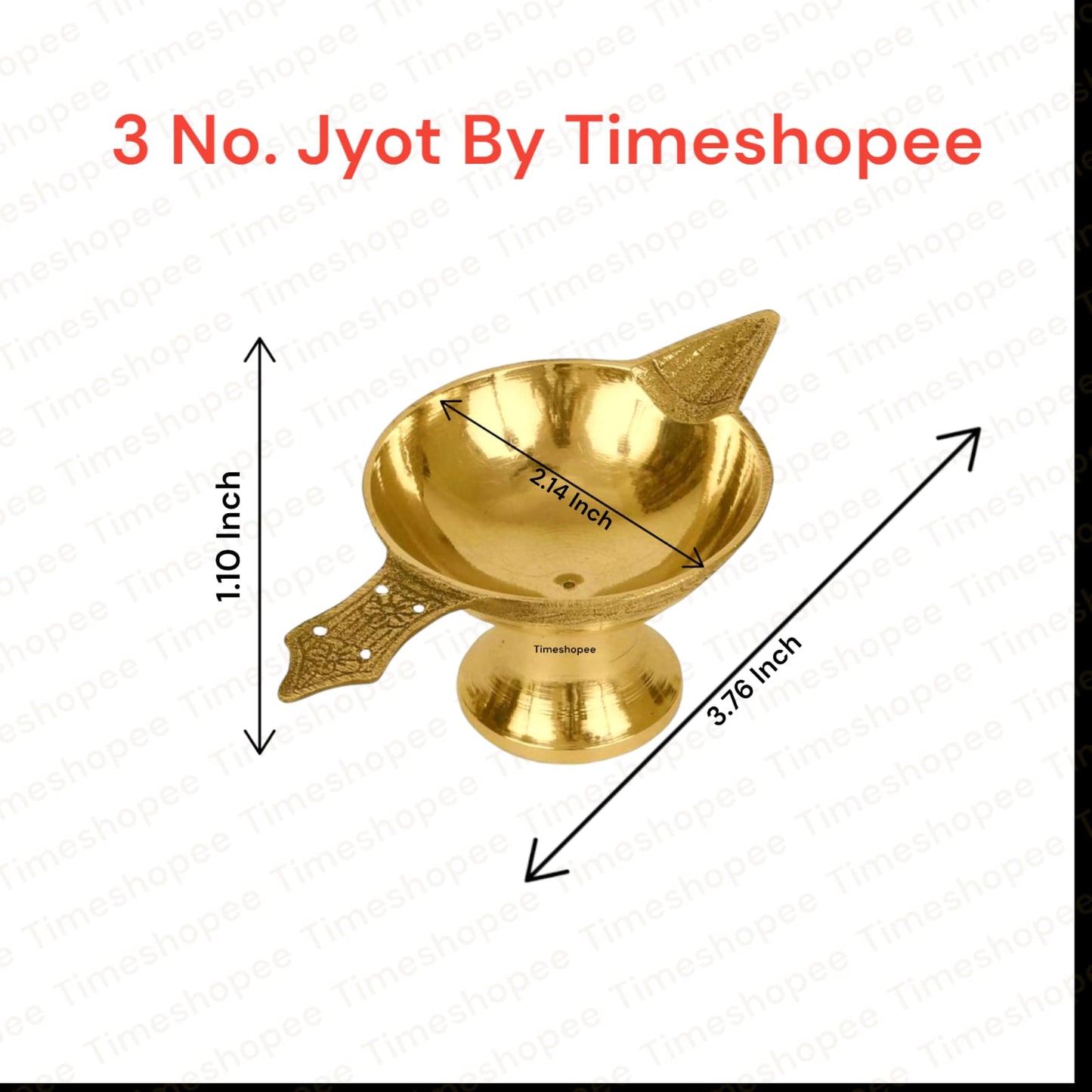 Brass Oil Lamp | Brass Jyot for Pooja & Temple Aarti – Timeshopee