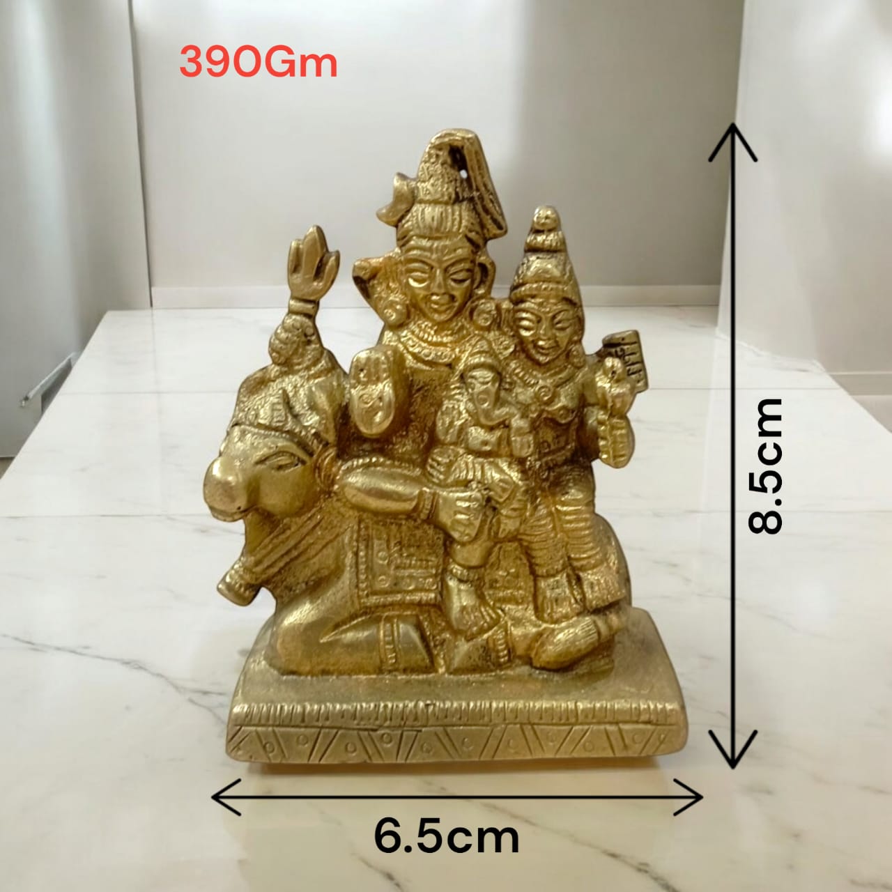 Brass Shiv Parivar | Shiv Parvati Ganesh Idol | Timeshopee