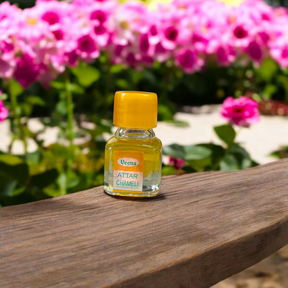 Chameli Attar 2ml by Veena - Premium alcohol-free perfume ideal for worship and daily use, available at Timeshopee