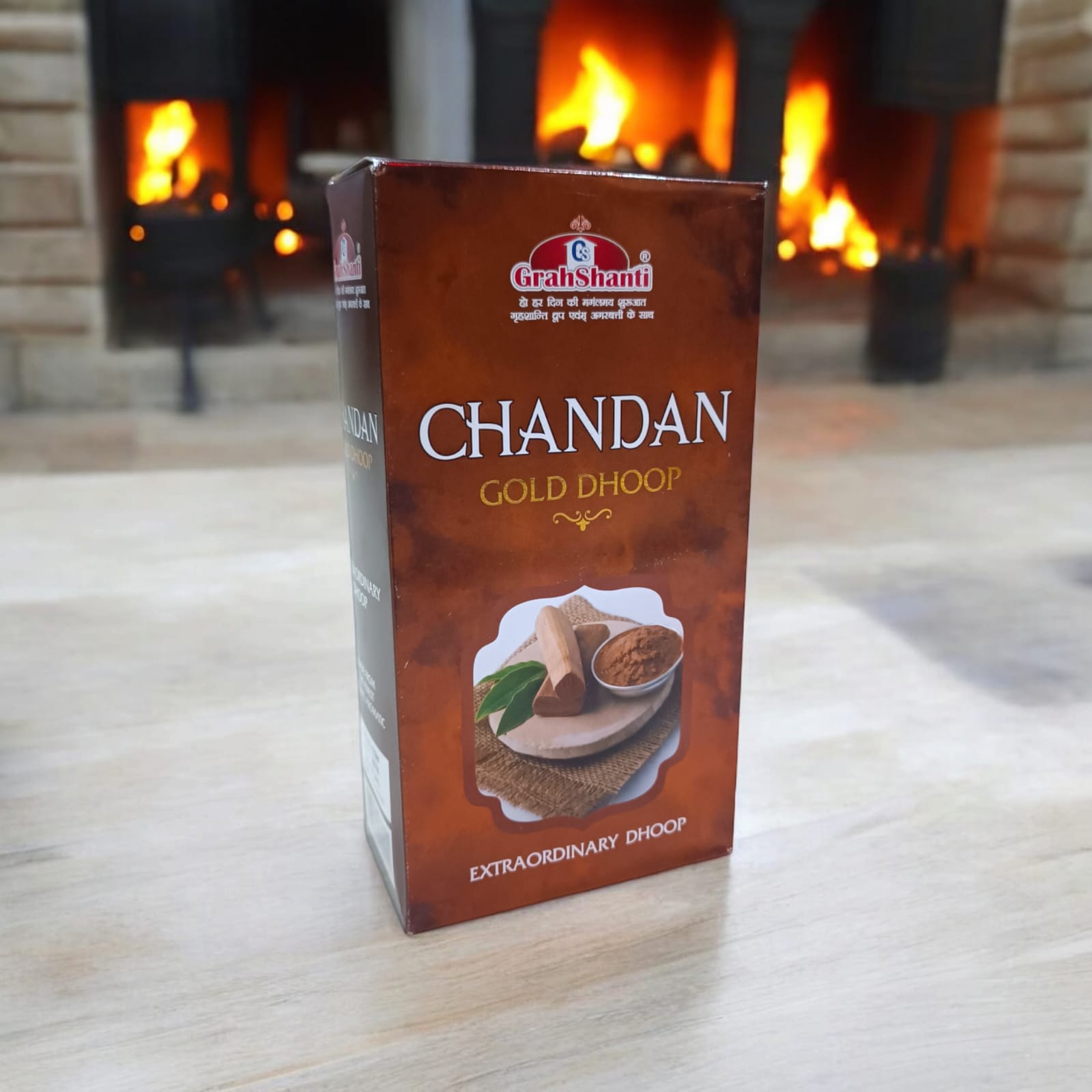 Chandan Gold Dhoop by Grahshanti - Premium 6 Months Pack for Puja