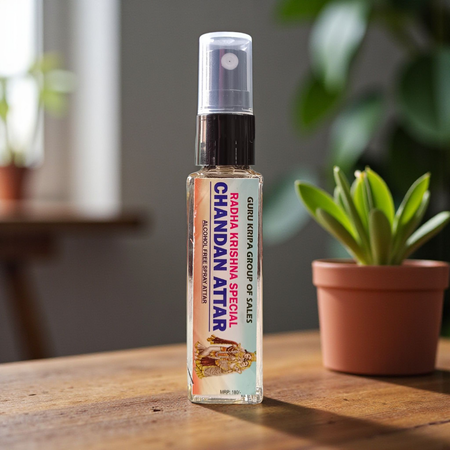 Chandan Spray Attar | 25ML | Best Spray Itra | Natural Fragrance | 0% Alcohol With Floral Fragrance | Sandalwood Itra Best for Shiv Ji | Timeshopee