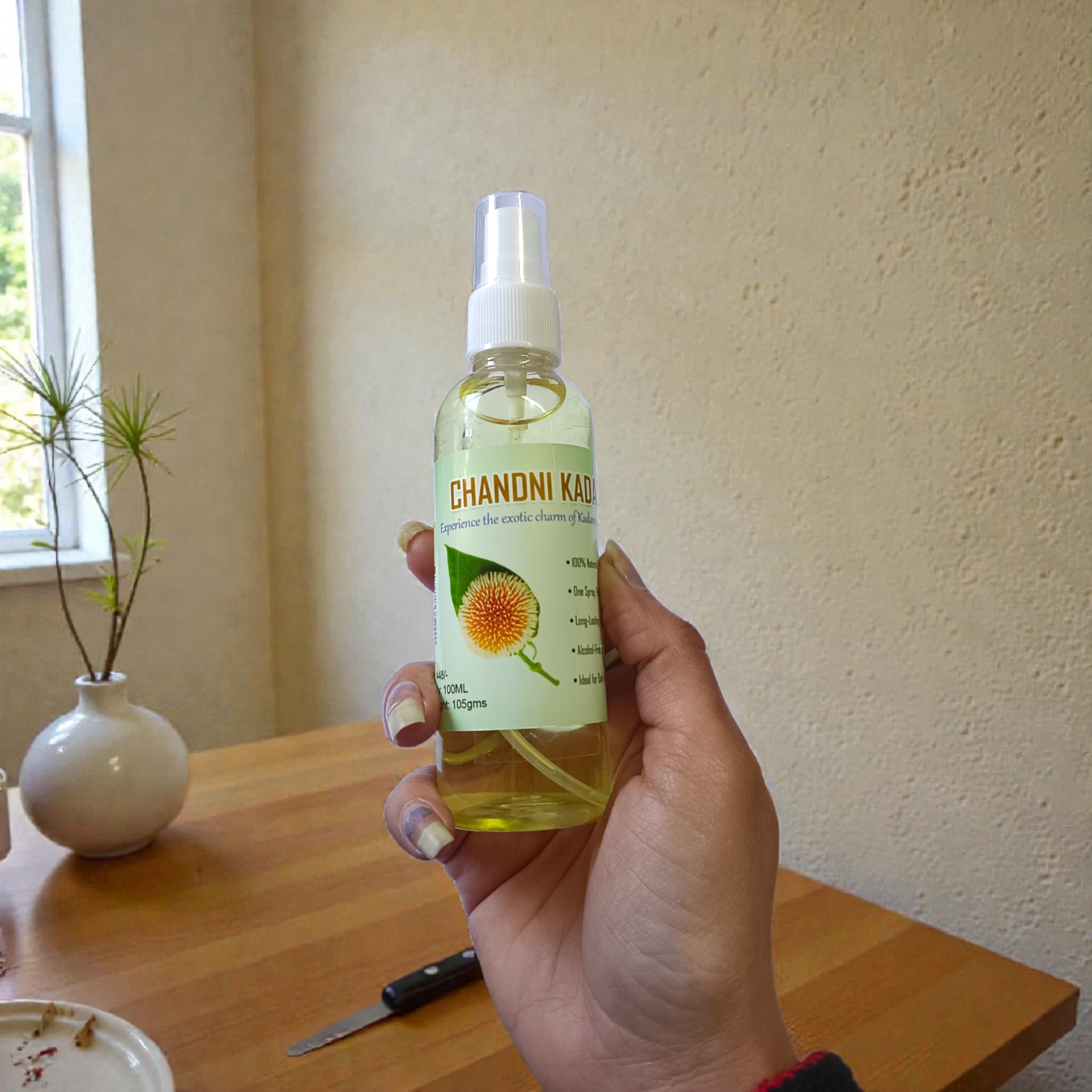 Chandni Kadam Spray Attar 100ML set of 2 alcohol-free long-lasting floral fragrance bottles