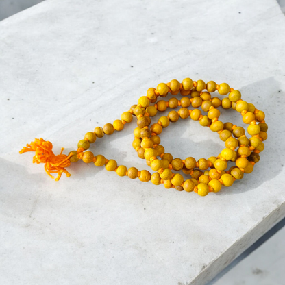 Combo of Kamal Gutta and Haldi Mala with 108+1 beads for meditation and spiritual use