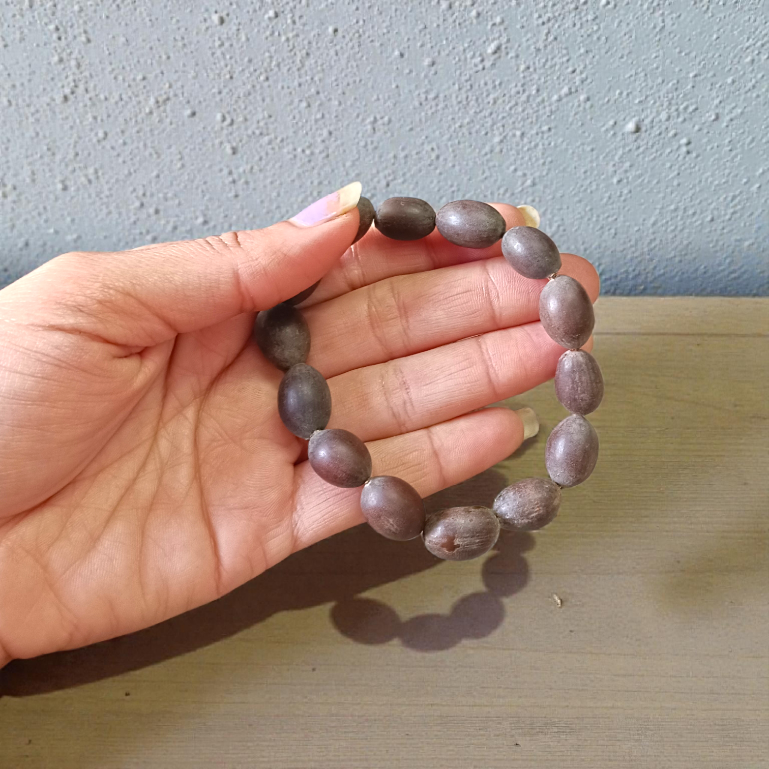 Combo of Vaijanti and Kamal Gutta Bracelets – lab certified, stretchable sacred seed bracelets for devotion and abundance