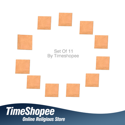 Copper Square Piece | Copper Patra for Pooja & Rituals – Timeshopee