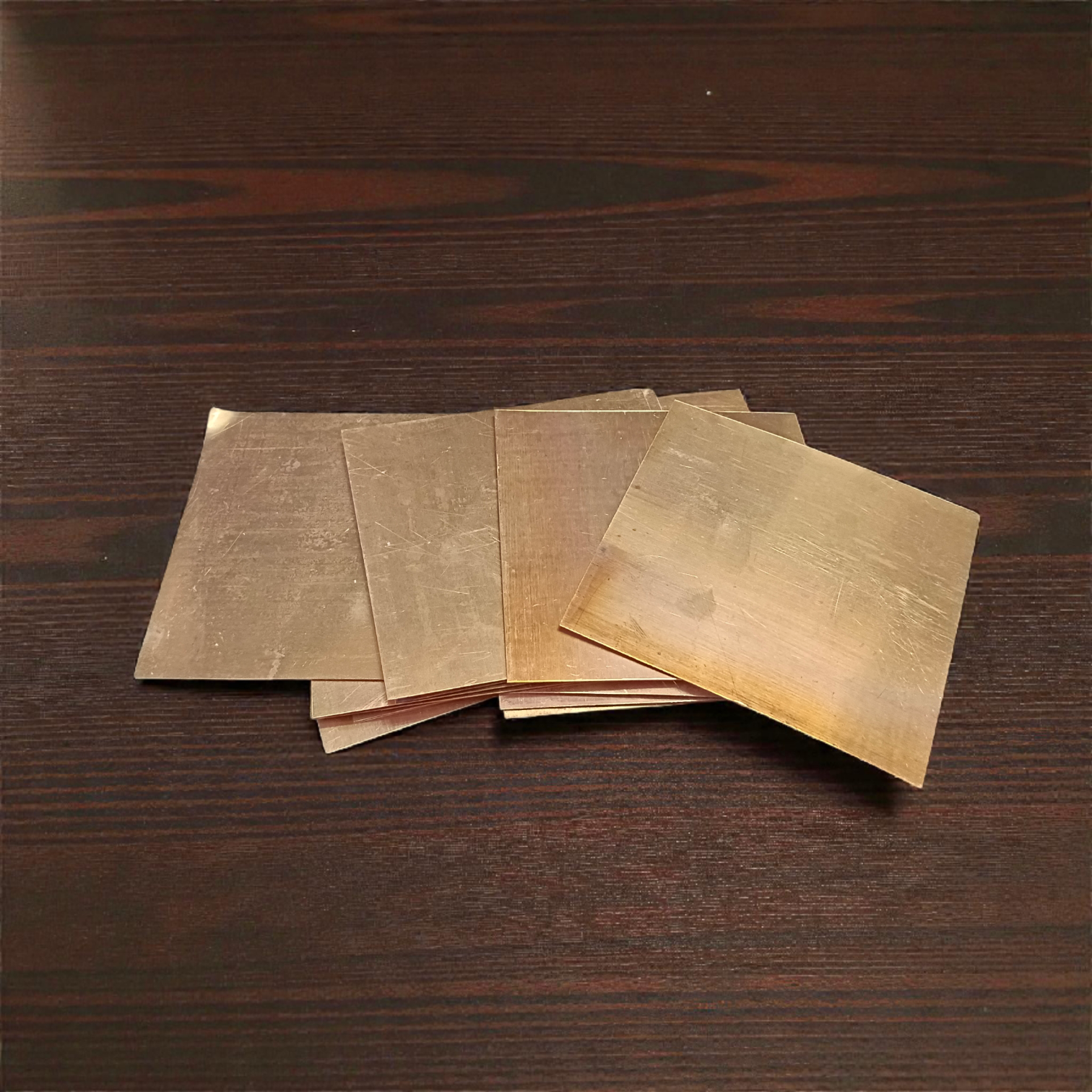 Copper Square Piece | Set of 11 | Copper Patra | Timeshopee