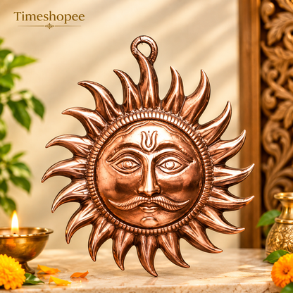 Wall Hanging Sun | Protect from Vaastu & Shani Dosh | Pure Copper | Timeshopee