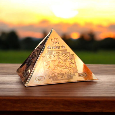 Copper Vastu Pyramid Yantra for Pillars Top | Energy Harmonizer – Timeshopee