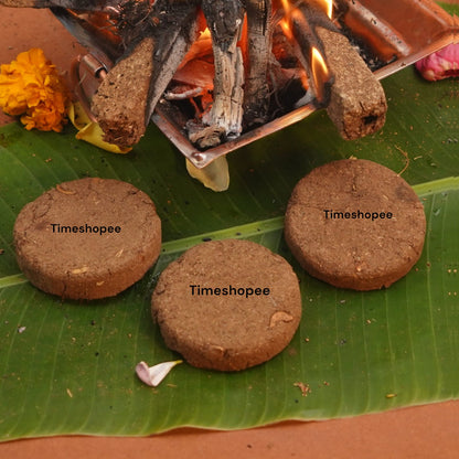 Cow Dung Cake | Set of 28 | Gaay Ka Sukha Gobar | Timeshopee