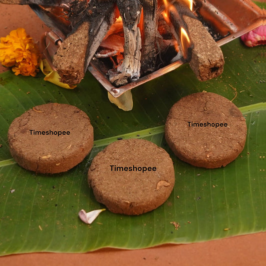 Cow Dung Cake | Set of 28 | Gaay Ka Sukha Gobar | Timeshopee