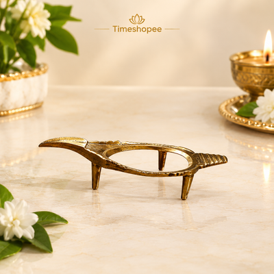Pure Brass Shankh Stand for Conch Shell Display – Timeshopee