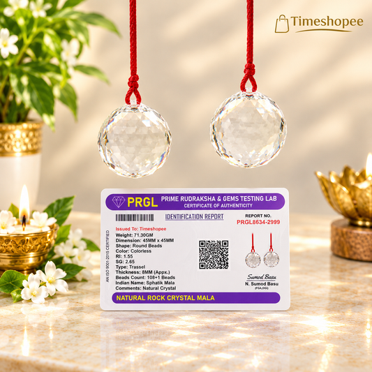 Crystal Balls for Hanging | Set of 2 | Lab Certified | Timeshopee