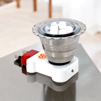 Electric Kapur Dani from Timeshopee, designed for easy incense burning with minimal smoke and effortless cleaning.
