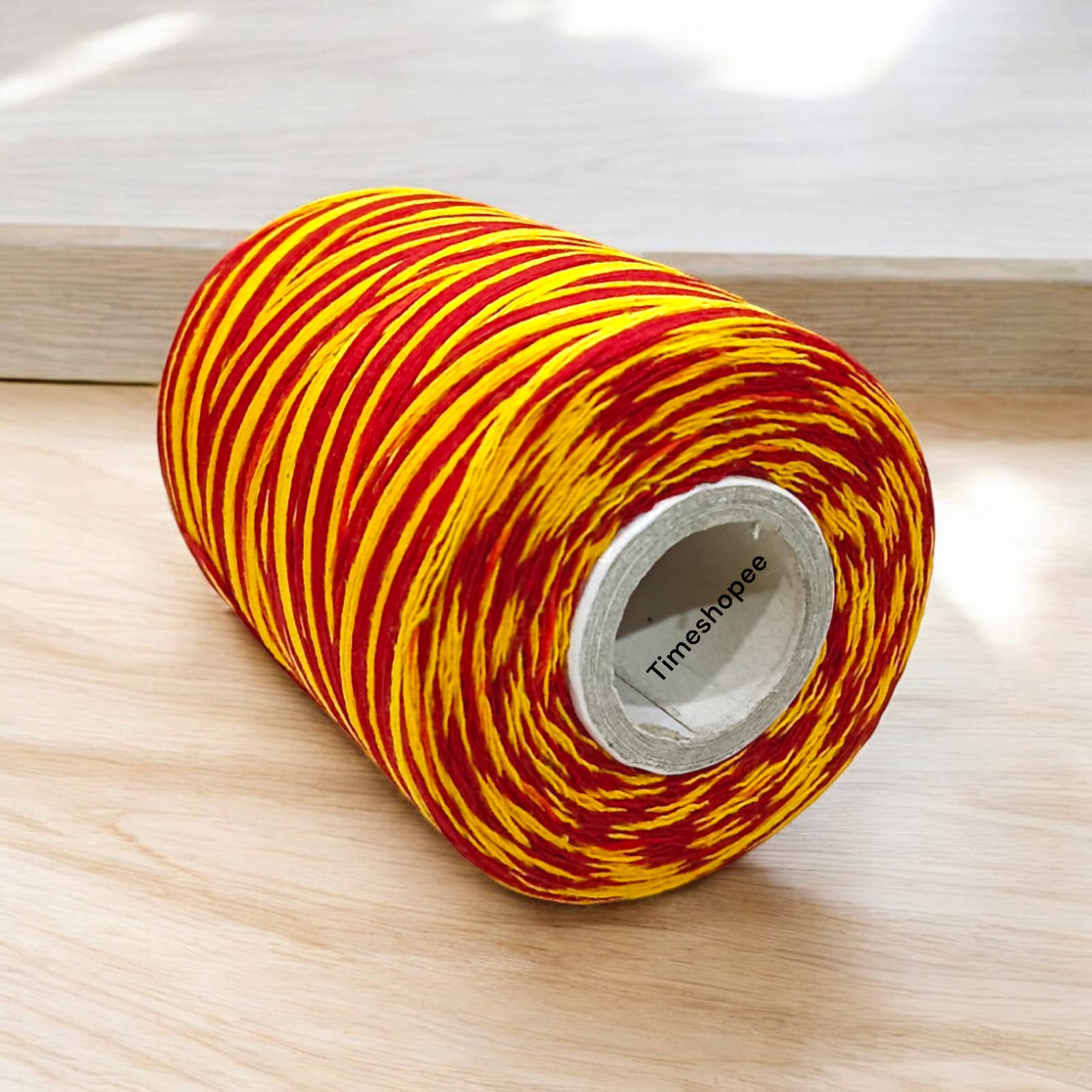 Extra large red sacred kalawa moli used for religious rituals and protection.