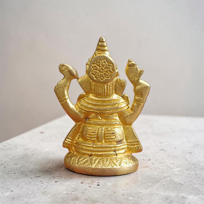 Ganesh Ji Brass Murti in brass for home temple, daily puja, worship and Ganesh devotion