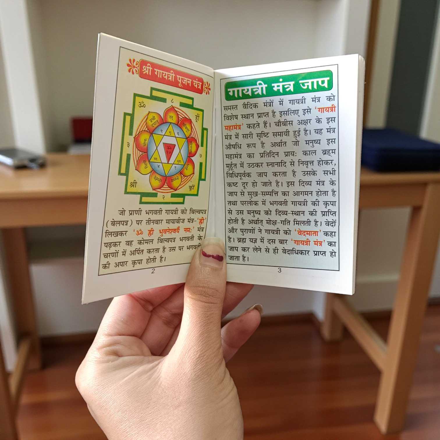 Gayatri Chalisa Hindi Book with 64 Pages, available at Timeshopee
