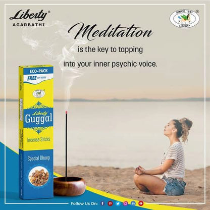Guggal Incense Sticks 9 Inches Economy Pack with Free Gift | Timeshopee