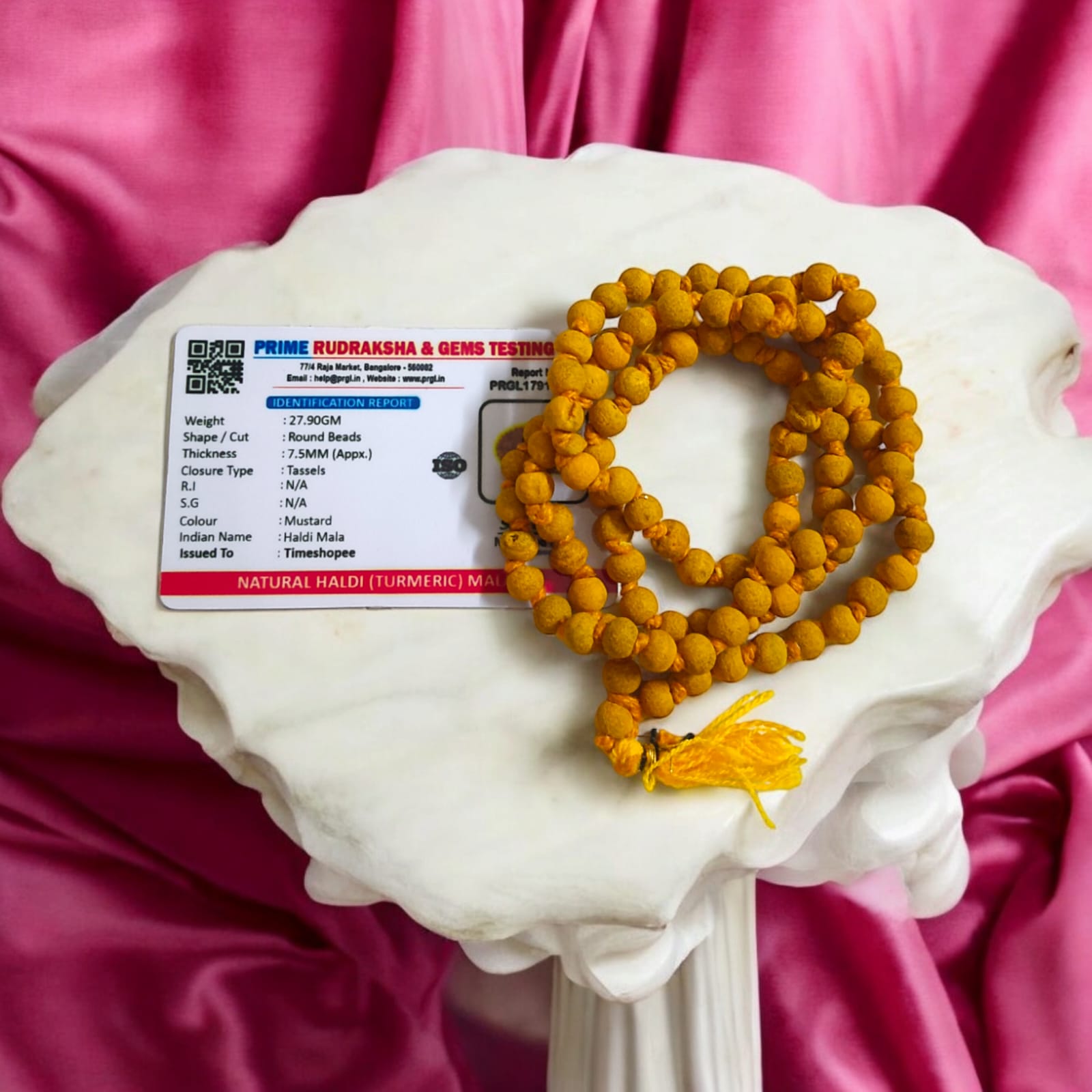 Haldi Mala | Lab Certified | Timeshopee