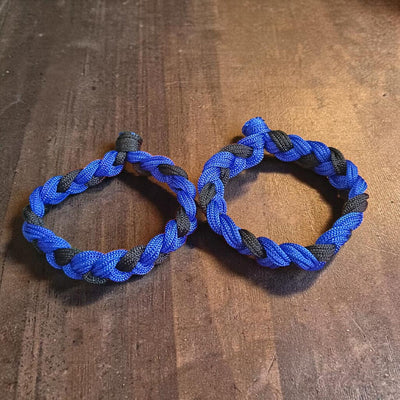 Handmade Bracelet Thread Set of 2 for Men & Women Blue Black Combo